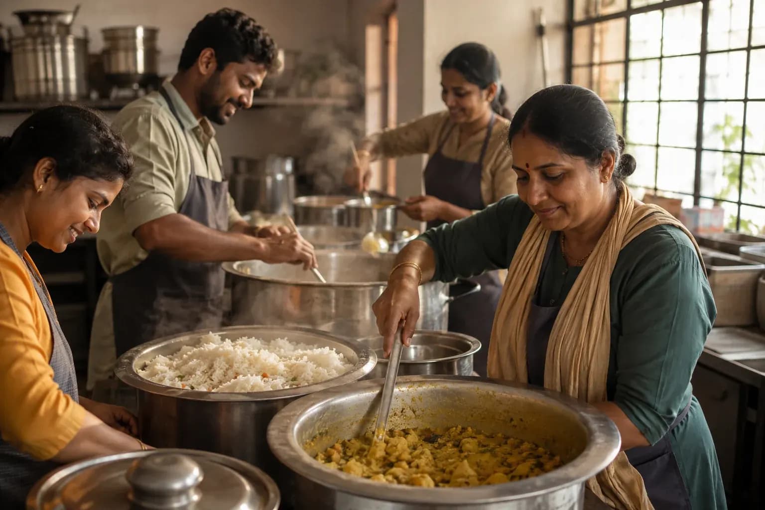 A nourishing meal, a little more hope — AI-generated illustrative image